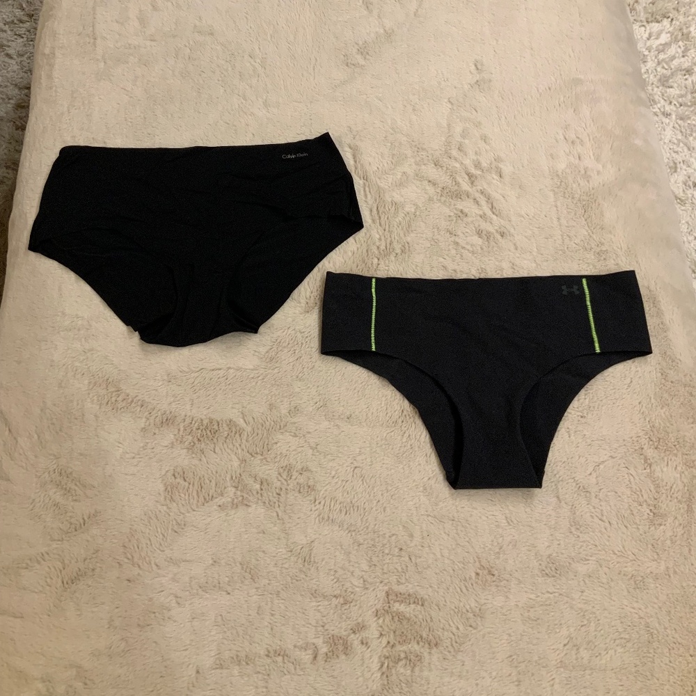 Calvin Klein Under Armour Black L Seamless Underwear Active Sporty Pickleball